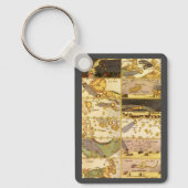 ヴィンテージ天文学、レトロな星座の星 キーホルダー (正面)