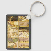 ヴィンテージ天文学、レトロな星座の星 キーホルダー (裏面)