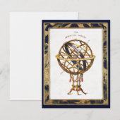 ヴィンテージ天文学、人工またはアルミラリー球体 (正面/裏面)