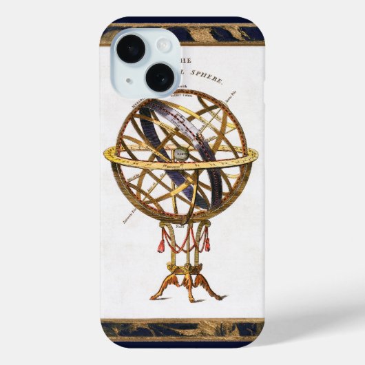ヴィンテージ天文学、人工またはアルミラリー球体 Case-Mate iPhoneケース (裏面)