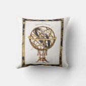 ヴィンテージ天文学、人工球体または肘状球体 クッション (裏面)