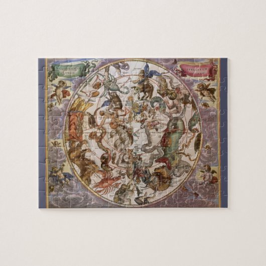 ヴィンテージ天文学，南の空の星座 ジグソーパズル (横)