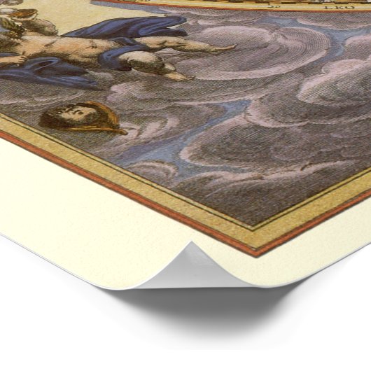 ヴィンテージ天文学,南の空の星座 ポスター (角)