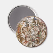 ヴィンテージ天文学,南の空の星座 マグネット (正面/裏面)