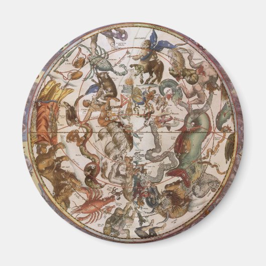 ヴィンテージ天文学,南の空の星座 マグネット (正面)