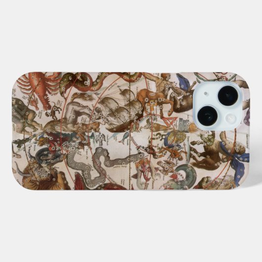 ヴィンテージ天文学,南の空の星座 Case-Mate iPhoneケース (裏面 (横))