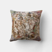 ヴィンテージ天文学、南空の星座 クッション (裏面)