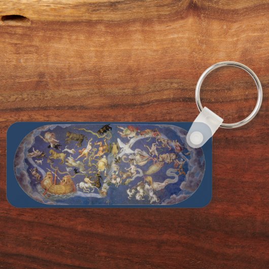 ヴィンテージ天文学 天体 フレスコ画、星座 キーホルダー (正面)