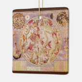 ヴィンテージ天文学、天球地図by Carel Allard セラミックオーナメント (左)