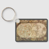 ヴィンテージ天文学，天球平面図一覧 キーホルダー (裏面)