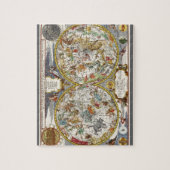 ヴィンテージ天文学，天球平面図一覧 ジグソーパズル (縦)