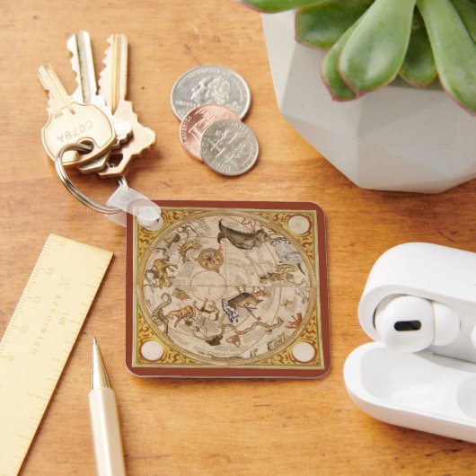 ヴィンテージ天文学，天球星星図 キーホルダー (デスク)