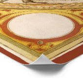 ヴィンテージ天文学，天球星星図 ポスター (角)