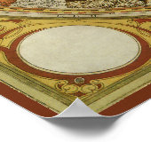 ヴィンテージ天文学，天空地図スターチャート ポスター (角)