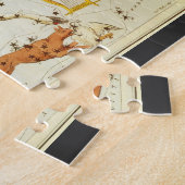 ヴィンテージ天文学、星座の星図 ジグソーパズル (側面)