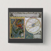 ヴィンテージ天文学 缶バッジ (正面)