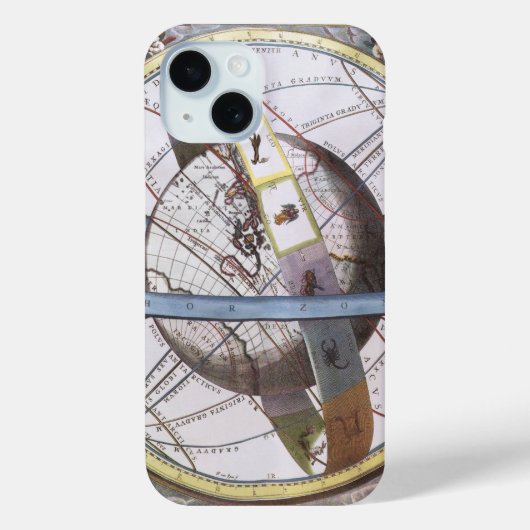 ヴィンテージ天文学、Andreas Cellarius著 Case-Mate iPhoneケース (裏面)