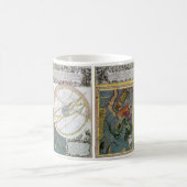 ヴィンテージ天文学、Matthaeus Seutterによる彗星パス コーヒーマグカップ (中央)