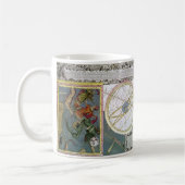 ヴィンテージ天文学、Matthaeus Seutterによる彗星パス コーヒーマグカップ (左)