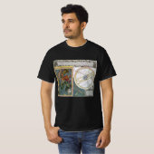 ヴィンテージ天文学、Matthaeus Seutterによる彗星パス Tシャツ (正面フル)