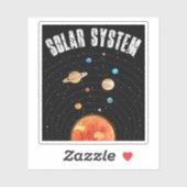 ヴィンテージ天文愛好家の軌道 シール (シート)