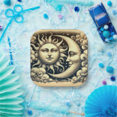 ヴィンテージ天日月 ペーパープレート (パーティー)