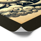 ヴィンテージ天日月 ポスター (角)