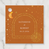 ヴィンテージ天星ムーン結婚ズ・ナプキン フェイバータグ (正面)