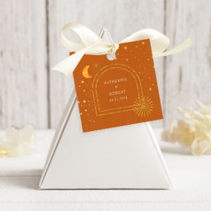 ヴィンテージ天星ムーン結婚ズ・ナプキン フェイバータグ