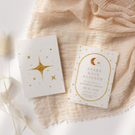 ヴィンテージ天月の星が日付を保存 招待状