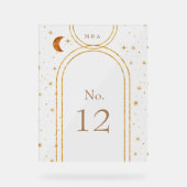 ヴィンテージ天月の星テーブル番号 アクリルサイン (正面)