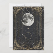 ヴィンテージ天月スターズミスティックブライダルシャワー 招待状 (裏面)