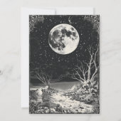 ヴィンテージ天月スターズミスティックブライダルシャワー 招待状 (裏面)