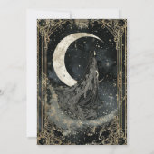 ヴィンテージ天月スターズミスティックブライダルシャワー 招待状 (裏面)