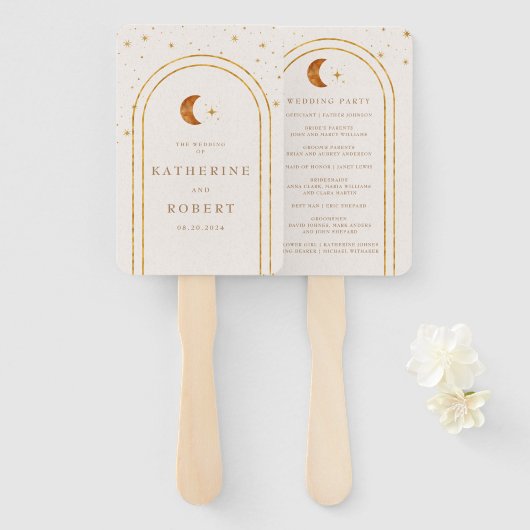 ヴィンテージ天月スターズ結婚式 プログラム ハンドファン (正面&裏面)