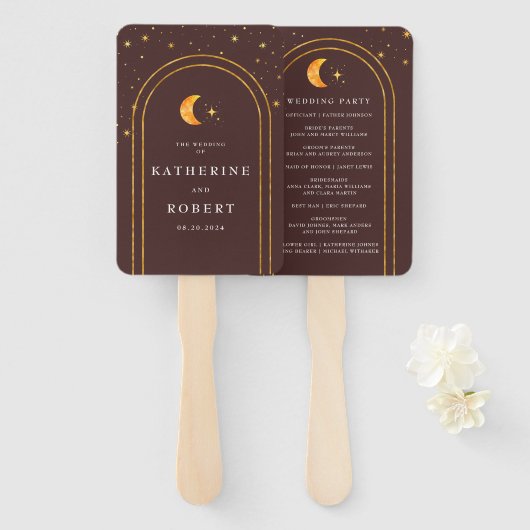 ヴィンテージ天月スターズ結婚式 プログラム ハンドファン (正面&裏面)