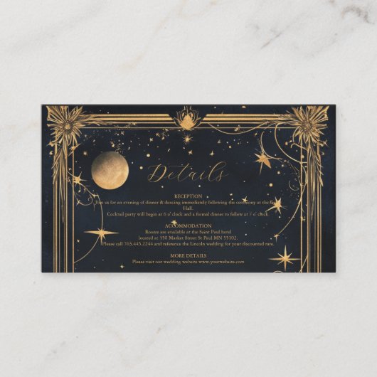 ヴィンテージ天月結婚星 エンクロージャーカード (正面)