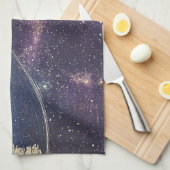 ヴィンテージ天測世界地図(1) キッチンタオル (四つ折り)