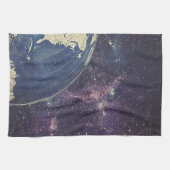 ヴィンテージ天測世界地図(1) キッチンタオル (横)