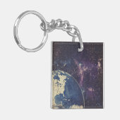 ヴィンテージ天測世界地図(1) キーホルダー (正面左)