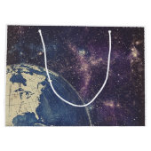 ヴィンテージ天測世界地図(1) ラージペーパーバッグ (裏面)