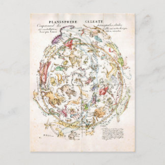 ヴィンテージ天測図 ポストカード