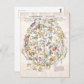 ヴィンテージ天測図 ポストカード (正面/裏面)