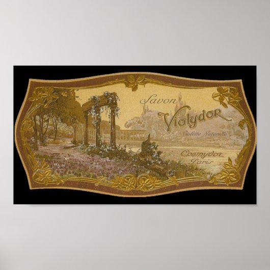 ヴィンテージ天然石鹸Ad ポスター (正面)