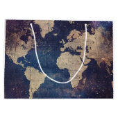 ヴィンテージ天球世界地図(11) ラージペーパーバッグ (裏面)