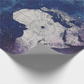 ヴィンテージ天球世界地図(2) ラッピングペーパー (角)