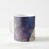ヴィンテージ天球世界地図(3) コーヒーマグカップ (正面左)