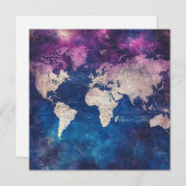 ヴィンテージ天球世界地図(4) (正面/裏面)