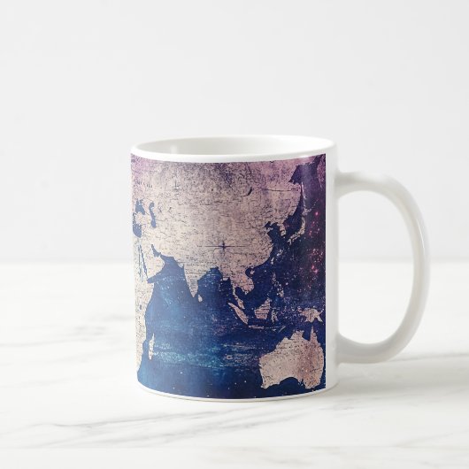 ヴィンテージ天球世界地図(4) コーヒーマグカップ (右)