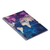 ヴィンテージ天球世界地図(4) ノートブック (右側)